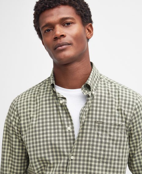 Barbour Merryton Tailored Shirt — Olive