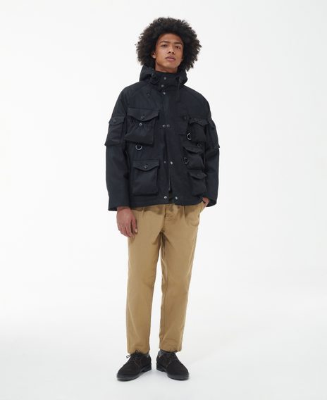 Barbour × Baracuta Clayton Wax Jacket — Black