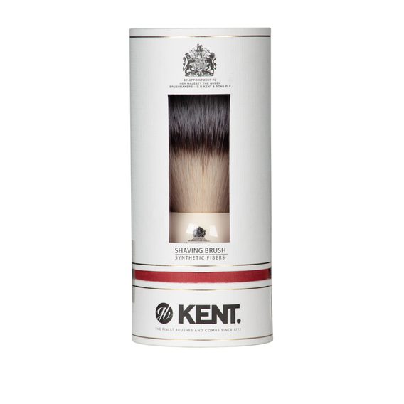 Kent BK8S — Large Synthetic Ivory White Shaving Brush
