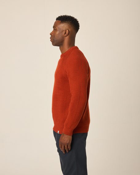 Peregrine Ford Crew Jumper — Orange