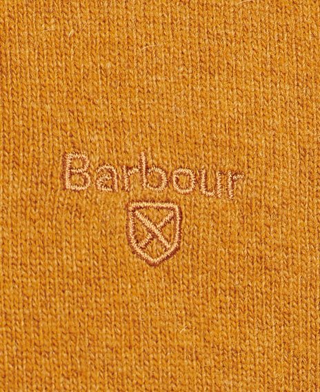 Barbour Essential Lambswool Crew Neck Sweatshirt — Dark Copper