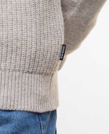 Barbour Mainland Cardigan — Mist