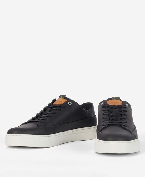 Barbour Lago Trainers — Classic Black