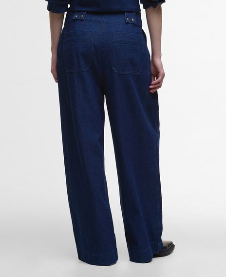 Barbour Arla Denim Wide Leg Trousers