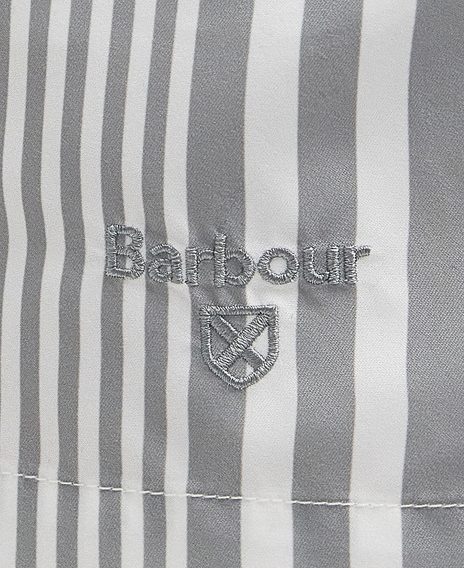 Barbour Decklam Striped Swim Shorts — Forest Fog