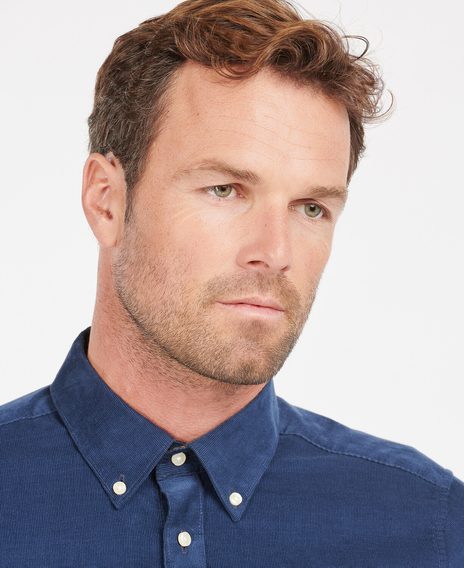 Barbour Ramsey Tailored Shirt — Classic Navy