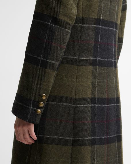 Barbour Cottesmore Checked Wool Coat