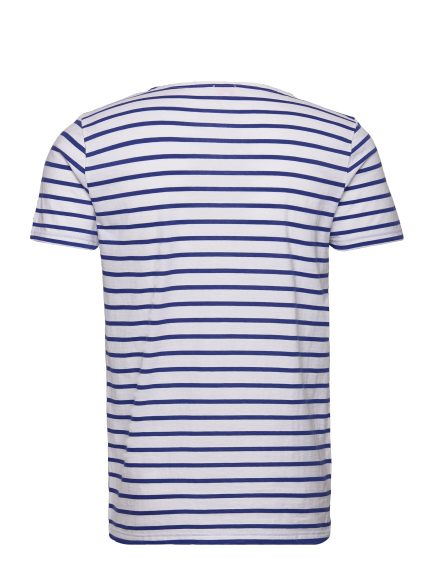 Armor Lux Breton Striped T-Shirt — Navy