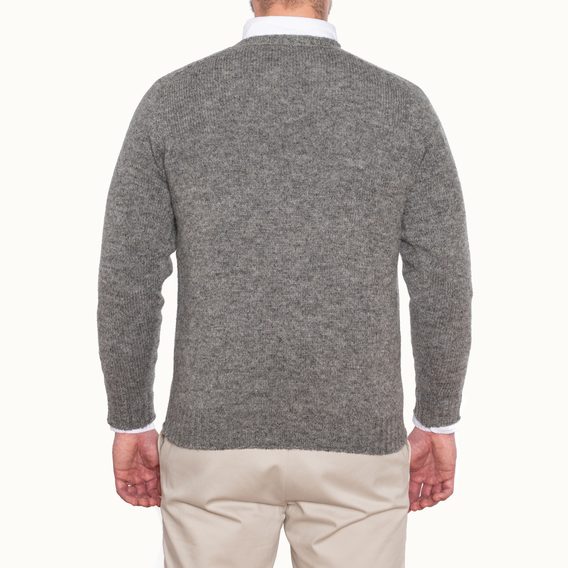 Jamieson's Saddle Shoulder Jumper — Grey
