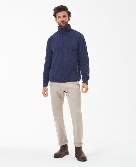 Barbour Duffle Knitted Jumper — Dark Denim