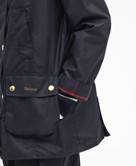 Barbour Modern Beadnell Waxed Jacket — Navy