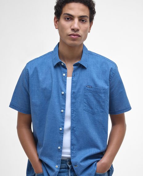 Barbour Pigment Dye Slub Short-Sleeved Shirt