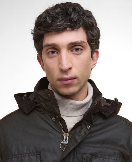 Barbour Winter Sapper Wax Jacket — Dark Brown