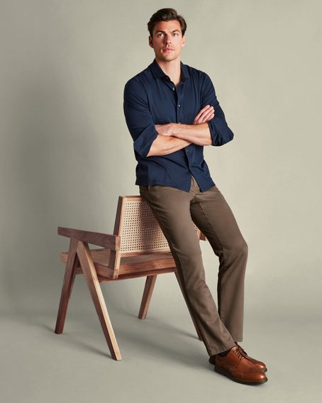 Charles Tyrwhitt Ultimate Non-Iron Chinos — Mocha