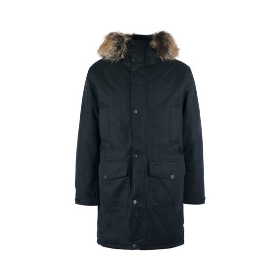 Barbour Ripley Waterproof Parka Jacket — Classic Black