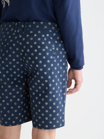 Scotch & Soda — Stuart Printed Cotton Chino Shorts