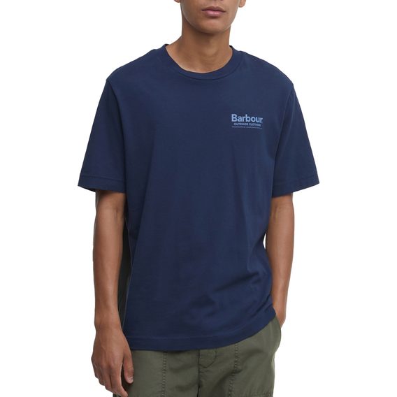 Barbour Thornley Relaxed Graphic T-Shirt — Classic Navy