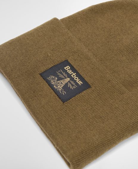Barbour Harton Beanie — Dark Sand
