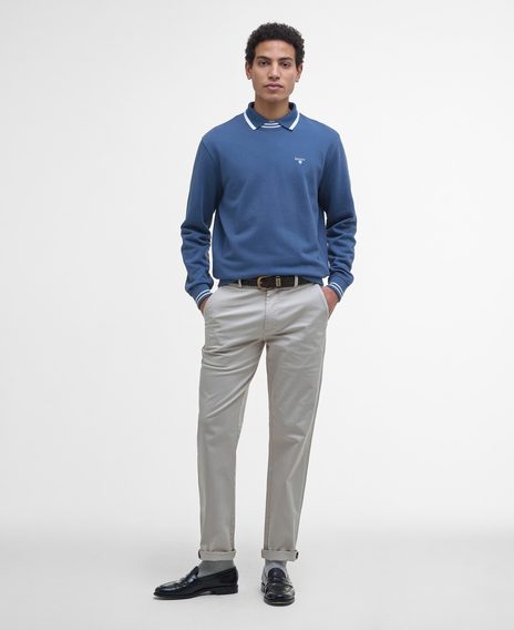 Barbour Rosford Tipped Sweatshirt — Dark Denim