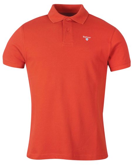 Barbour Sports Polo Shirt — Spicy Orange