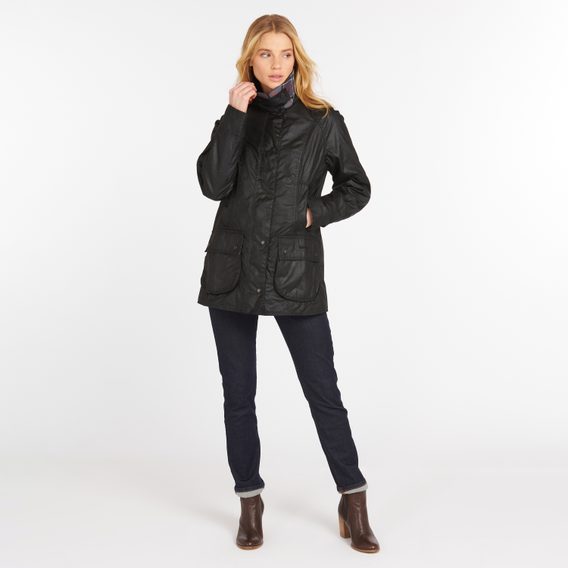 Barbour Beadnell Wax Jacket — Black