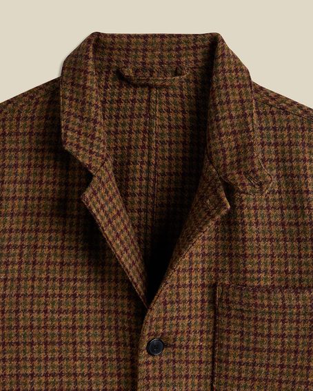 Portuguese Flannel Working Blazer Wool — Pied Poule