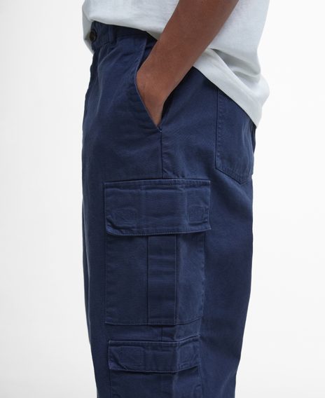Barbour Deepdale Relaxed Cargo Trousers — Classic Navy
