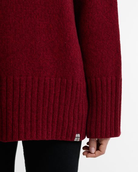 Barbour Gaia Knitted Jumper — Cranberry Red