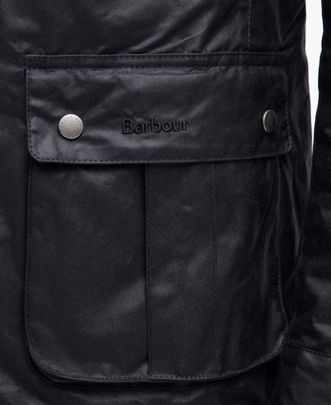 Barbour International Duke Wax Jacket — Black