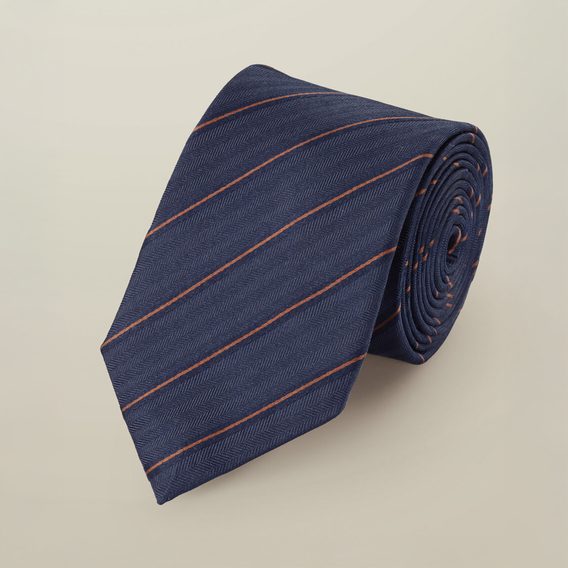 Charles Tyrwhitt Silk Stripe Tie — Royal Blue