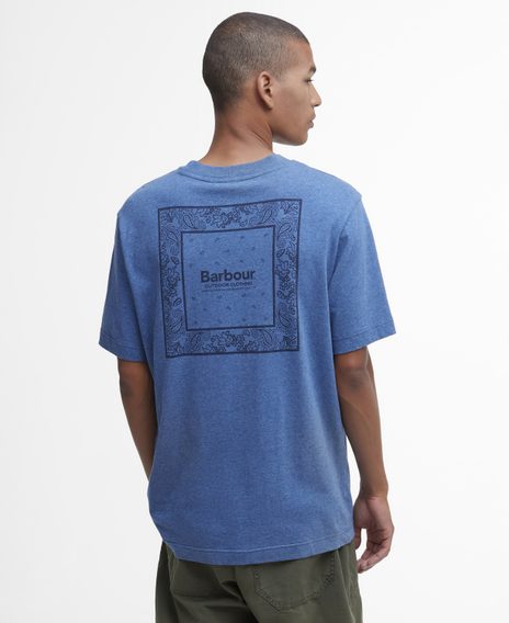 Barbour Thornley Relaxed Graphic T-Shirt — Chambray