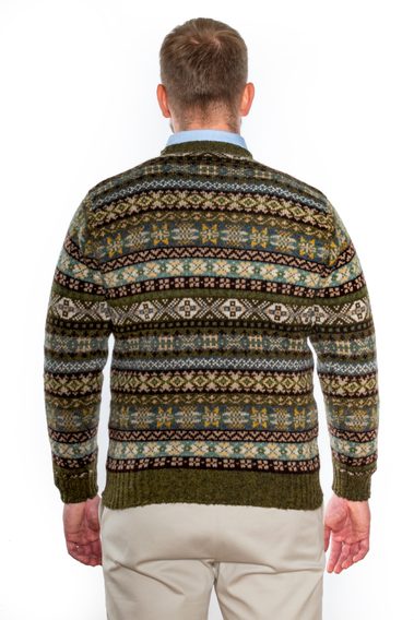 Jamieson's Fair Isle Jumper — Olive