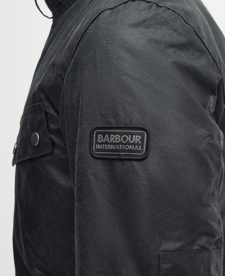 Barbour International Duke Wax Jacket — Sage