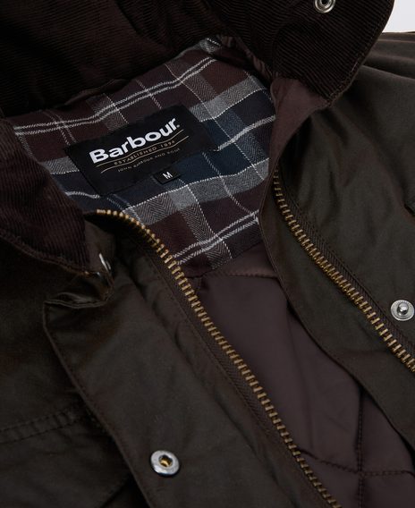 Barbour Winter Sapper Wax Jacket — Dark Brown