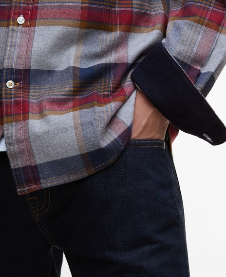 Barbour Portdown Tailored Shirt — Grey Marl