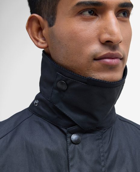 Barbour Ashby Wax Jacket — Navy