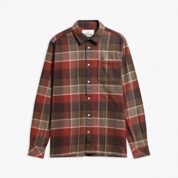 Barbour Copswell Relaxed Checked Shirt — Beech