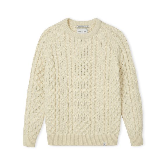 Peregrine Hudson Aran Jumper — Cream