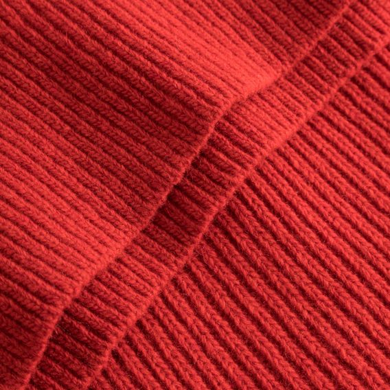 forét Marsh Rib Turtleneck — Red