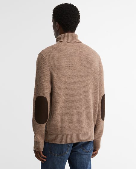 Barbour Staplecross Rollneck Sweater — Stone