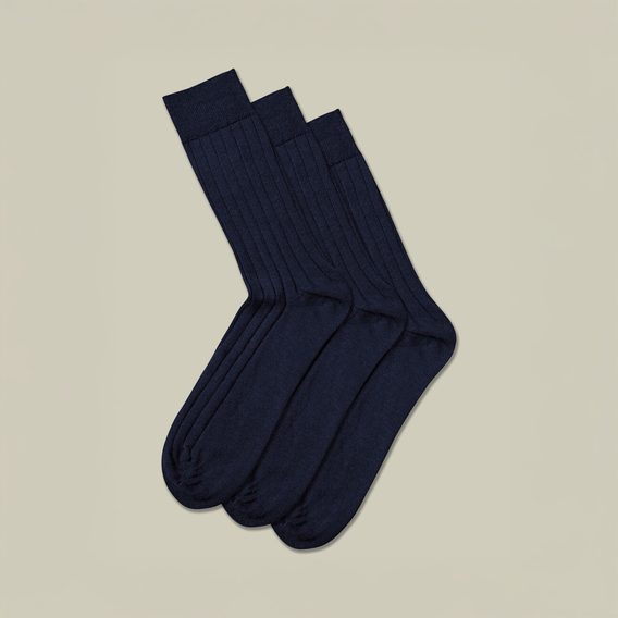 Charles Tyrwhitt 3-Pair Merino Wool Socks — Denim Blue