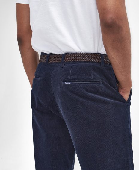 Barbour Stretch Cord Tailored Trousers — Classic Navy