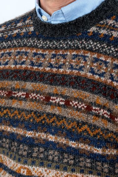 Jamieson's Fair Isle Jumper — Navy