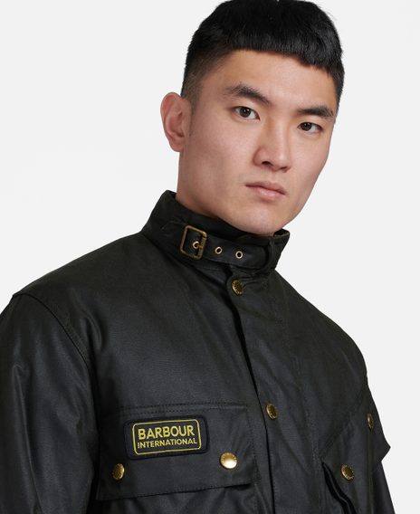 Barbour International Original Waxed Jacket — Sage