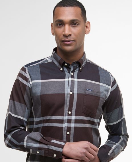 Barbour Dunoon Tailored Shirt — Midnight Oak Tartan