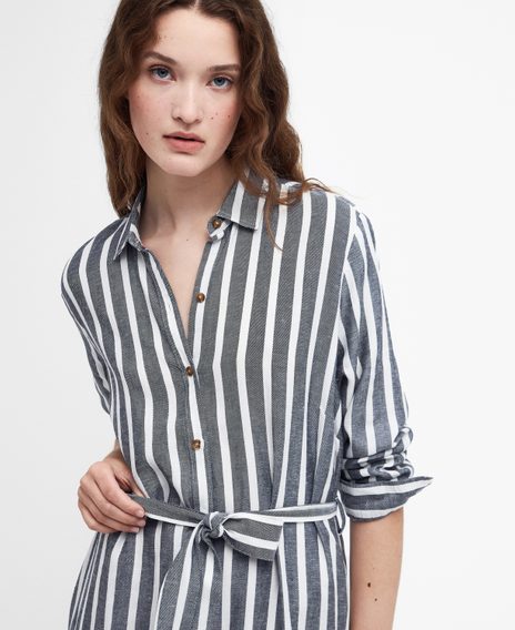 Barbour Annalise Striped Shirt Dress