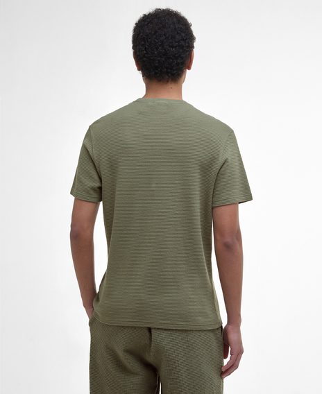 Barbour Platford Tailored Waffle T-Shirt — Light Moss