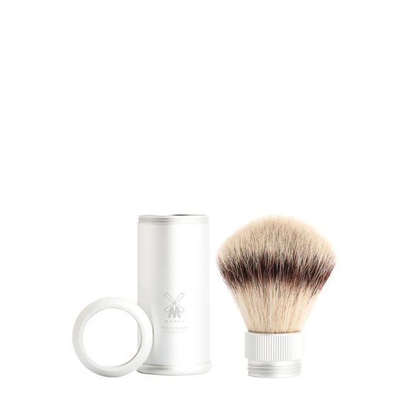 Mühle TRAVEL Shaving Brush (Silvertip Fibre®, Aluminium)