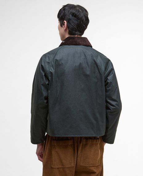 Barbour Spey Waxed Jacket — Sage