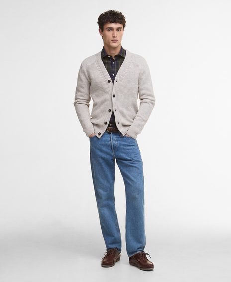 Barbour Mainland Cardigan — Mist